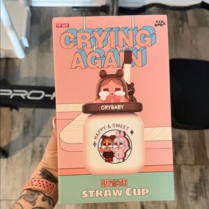 Crybaby Pink Straw Cup